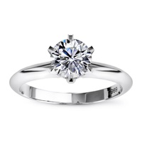 Bague de fiançailles solitaire en diamant de laboratoire HPHT CVD, bijoux en diamant de laboratoire, bague en diamant de laboratoire