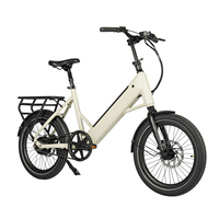 Vélo Électrique Urbain ZUMI OEM ODM 20 Pouces à Cadre Bas avec Porte-Bagages Arrière, Batterie Intégrée, Moteur Moyeu et Frein à Disque
