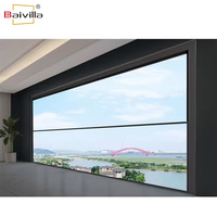 Système de levage de fenêtre motorisé vertical coulissant guillotine rétractable fenêtres patio façade intelligente mur de verre système de levage de fenêtre