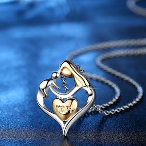 Colliers pour femmes 2018, bijoux, collier cœur d'amour couleur or, cadeaux pour la fête des mères - Product Image 3