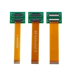 FFC FPC 플렉시블 플랫 케이블 길이 60mm 25 31 39 45 51 핀 0.3mm 피치 연장 보드 커넥터 어댑터