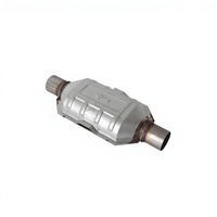 Convertisseur catalytique à trois voies en acier inoxydable à haut débit, certifié EPA, conforme à la norme Euro V, garantie 1 an, ajustement universel, essence