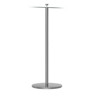 Müze, Havaalanı, Otel için Taşınabilir 1000mm Galvanizli Kalabalık Kontrol Direği Bariyeri Kuyruk Sütunu - Product Image 1