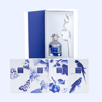 Diffuseur de parfum en verre personnalisé OEM, en plâtre, avec bâtonnets, pour huiles essentielles, coffrets cadeaux de luxe, pour la décoration intérieure