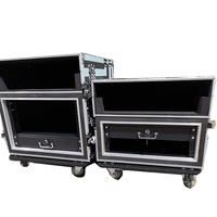 Boîtier de transport 7U pour montage en rack avec roues pour mixeur et amplificateur DJ professionnel