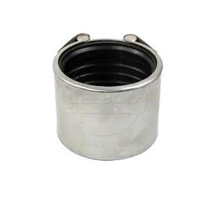 Leeboo pvc hdpe oil pipe leak easy repair clamp coupling 14" stainless steel 316 304 connector repair clamp with rubber lining