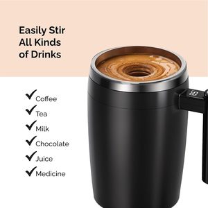 <strong>Automatic</strong> Self Stirring Coffee Cup with Temperature Display - Built-in Rechargeable Battery <strong>Automatic</strong> <strong>Stirrer</strong> and Self Stirring - Product Image 3