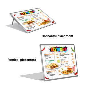 <span class=keywords><strong>LED</strong></span>-beleuchtete Menütafel für Restaurants - Schlanke Hintergrundbeleuchtete Leuchtbox für Restaurants, Milchtee-Läden und Digitale Beschilderung - Product Image 2