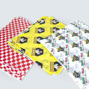 ZJPACK Customized Virgin Greaseproof Eco Friendly Biodegradable Disposable Food Wrapping <b>Paper</b> for Burger Sandwich Bread <b>Pack</b> - Product Image 2