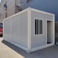 Maison mobile modulaire préfabriquée en acier de 20 pieds, conteneur portable au design moderne pour bureau à domicile, hôtel, magasin, toilettes extérieures