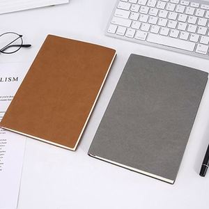Cuaderno Personalizado con Cubierta de Cuero PU Suave A5, Diario Sencillo con Líneas, Encuadernación Térmica para Negocios y Escritura - Product Image 2