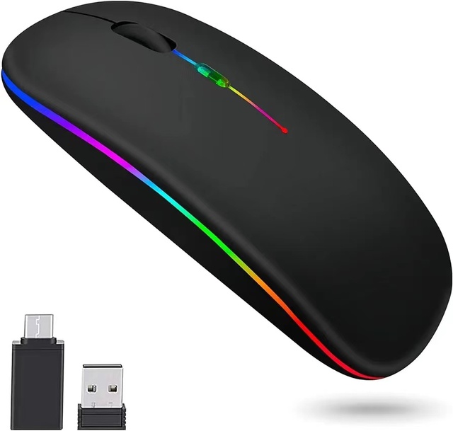 Wireless Gaming Mouse USB Rechargeable for 5.0 RGB Backlit Ergonomic for Laptop and Desktop