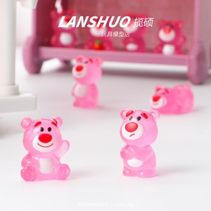 Figurine en résine Lanshuo Mini Panthère Rose, kit de bijoux DIY pour décorations de chaussures - Product Image 1