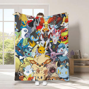 Manta de Viaje para Niños de Alta Calidad con Diseño de Anime, Monstruo y Duende, Manta de Invierno para el <span class=keywords><strong>Hogar</strong></span> y el Sofá, <span class=keywords><strong>Linda</strong></span> Manta con Estampado de Dibujos Animados para Estudiantes, Venta al por Mayor - Product Image 6