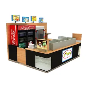 factory price mall popcorn kiosk|fried chicken stall|fast food booth supplier