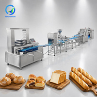 Machine à pain rond pour sandwichs, pains grillés et pains à burger, ligne de production de pain fourré OCEAN