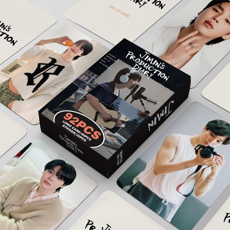 KPOP 92pcs/box JIMIN SOLO PRODUCTION DIARY Photocard Lomo Card