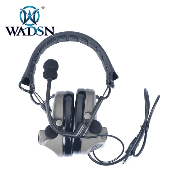 WADSN C2 Sports Headband Earphones Microphone Active Noise Cancellation IPX-4 Waterproof 7.0mm Plug for Outdoor Games Model