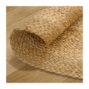 <span class=keywords><strong>Tappeto</strong></span> in Iuta Naturale <span class=keywords><strong>Marrone</strong></span>, Tappeti Rotondi Intrecciati in Iuta - Product Image 2