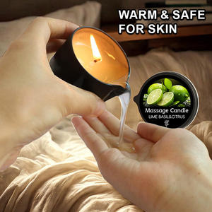 Aceite de Masaje con Fragancia de Diseño Nuevo, Alivio Relajante, Aceites Esenciales de 2 oz, Vela de Aceite de Masaje con Tapa para el Cuidado de la Piel - Product Image 3