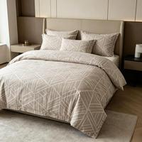 Ensemble de literie pliable 6 pièces en polyester, motif végétal, drap-housse et taie d'oreiller pour lit King Size, pour usage domestique et hospitalier