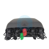 Boîte répartiteur optique 1*9 Boîte de distribution à fibre optique à 10 cœurs IP 68 FTTH FAT 1:9 cajas sieste avec mini sc préconnecté