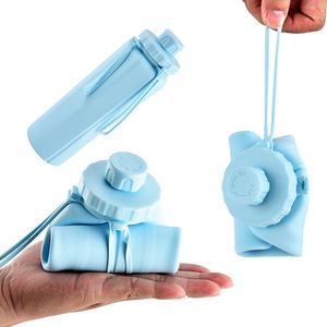Nueva Botella de Agua Plegable de Silicona para Acampar al Aire Libre, con Tapa, para Viajar - Product Image 4