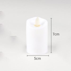 Màu đỏ trắng kem trắng Flameless Led trà ánh sáng điện tử LED nến cho bên pin Powered số hình dạng đóng hộp moq 24 cái - Product Image 5