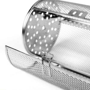 Cesta <span class=keywords><strong>de</strong></span> <span class=keywords><strong>asador</strong></span> <span class=keywords><strong>de</strong></span> acero inoxidable-Torre giratoria <span class=keywords><strong>de</strong></span> 360 ° Freidora <span class=keywords><strong>de</strong></span> aire Parrilla <span class=keywords><strong>Tambor</strong></span> Horno Tostador Resistente a la corrosión para barbacoa <span class=keywords><strong>de</strong></span> carbón - Product Image 4