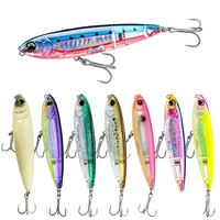 Leurre Artificiel Dur 100mm/17g Flottant Type Crayon Lancer Longue Distance Réaliste Imitation Black-bass Sans Hameçons Modèle A9220
