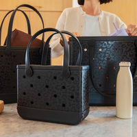 Sac fourre-tout de maquillage vierge en silicone avec insert EVA pour la plage, nouveau design, personnalisable avec logo, vente en gros