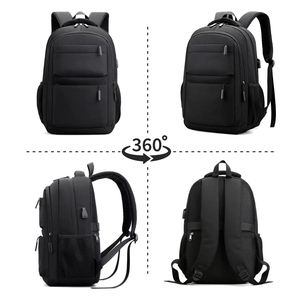 Nueva mochila unisex <span class=keywords><strong>para</strong></span> ordenador <span class=keywords><strong>portátil</strong></span> de moda logotipo personalizado carga USB adolescentes estudiantes universitarios mochila escolar bolsas - Product Image 3