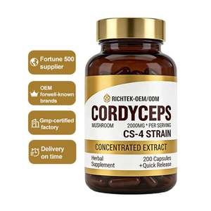 Hoogwaardig supplement kruidenextract 3000mg <span class=keywords><strong>Cordyceps</strong></span> Sinensis <span class=keywords><strong>extract</strong></span> capsule - Product Image 1