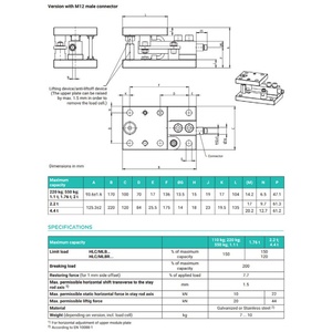 โมดูลชั่งน้ำหนัก Veidt Weighing German สำหรับวัสดุ HBM รุ่น 1-HLC/M3LBR 1.76 ตัน, 2.2 ตัน และ 4.4 ตัน โมดูล 1-1-HLC/M3LBR 1.76 ตัน สำหรับชั่งน้ำหนักวัสดุ HBM - Product Image 6