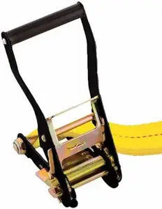 1.5'' 3000LBS Polyester Ratchet Strap Cargo Lashing Belt With Double J Hooks Ratchet Tie Down