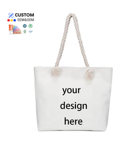 Cotton tote <b>bag</b> custom printed with your own logo for ordinary women, reusable and <b>foldable</b> shopping - Product Image 1