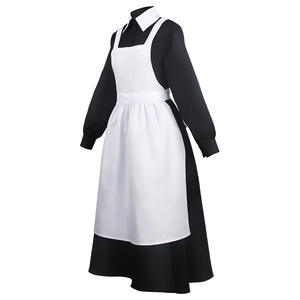 Costume da Cameriera Bianco e Nero Sorella <span class=keywords><strong>Isabella</strong></span> Set Costume Cosplay in Poliestere Costumi di Halloween - Product Image 4