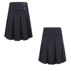 Oem/Odm Chinese School Meisje Uniform Kaki Geplooid Ontwerp Meisje Mini Rok School Rokken Voor Kinderen Kinderen - Product Image 4