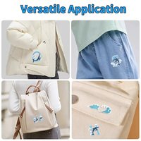 Patchs thermocollants brodés en forme de cœur/diamant, colorés, pour accessoires vestimentaires - Vente chaude transfrontalière