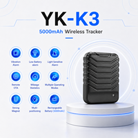 Rastreador GPS WiFi 2G Recargable de 5000 mAh con Imán Potente, Dispositivo de Rastreo Vehicular con Alarma de Vibración, Informe de Kilometraje y Actualización Remota OTA