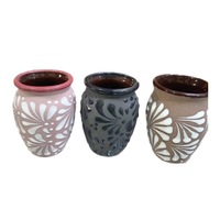 Tasse en argile Talavera 12 OZ, tasse en terre cuite, tasse à Tequila gaufrée, peinte à la main