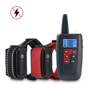 Top Seller 1000m Lcd Smart Custom Rechargeable Waterproof Electronic Shock Remote Dog Training Collar