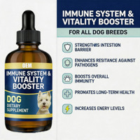 Gouttes liquides apaisantes pour chiens, marque privée OEM, avec probiotiques et vinaigre de cidre de pomme, pour soulager les démangeaisons et soutenir la santé intestinale, cutanée et auriculaire du chien.