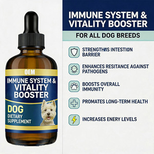 Gotas Líquidas para Alivio de la Caspa Canina de Marca Privada OEM, Probióticos y Vinagre de Sidra de Manzana, Calman la Picazón y Apoyan la Salud Intestinal, Cutánea y Auditiva del Perro - Product Image 2