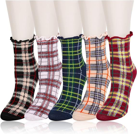 Chaussettes à Volants DRESHOW - Confort Coton Pour Femmes | Style Mignon Et Décontracté
