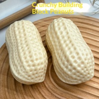 Bestseller Crunchy Block Peanuts Squishy Stress-relief Toy Realistic Peanut-sounding Pop-and-squish