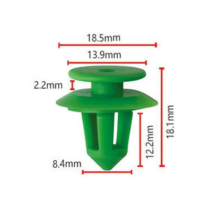 Mercedes Benz Door Panel Guard <b>Clip</b> D501 Nylon PA66 18.5mm Green Automotive Fastener Replacement Part - Product Image 1