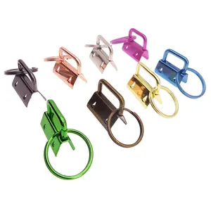 Wholesale Best Metal Wristlets Keychain Key Fob Hardware With Split Ring