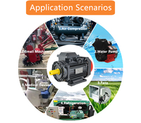 Moteur électrique triphasé 0,5 CV 0,75 CV 1 CV 2 CV 3 CV 4 CV 5,5 CV 7,5 CV 10 CV, moteur à induction MS, TEFC, boîtier en aluminium B3 B5 B34 B35