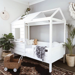 Antique Style Solid <b>Pine</b> Wood Kids House <b>Bed</b> <b>Frame</b> Wholesale Modern Children's Toddler <b>Bed</b> for Bedroom Living Room for Farmhouse - Product Image 2